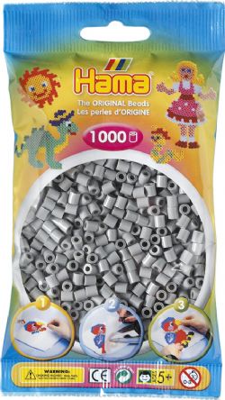 HAMA - SAC PERLES HAMA  GRIS PÂLE